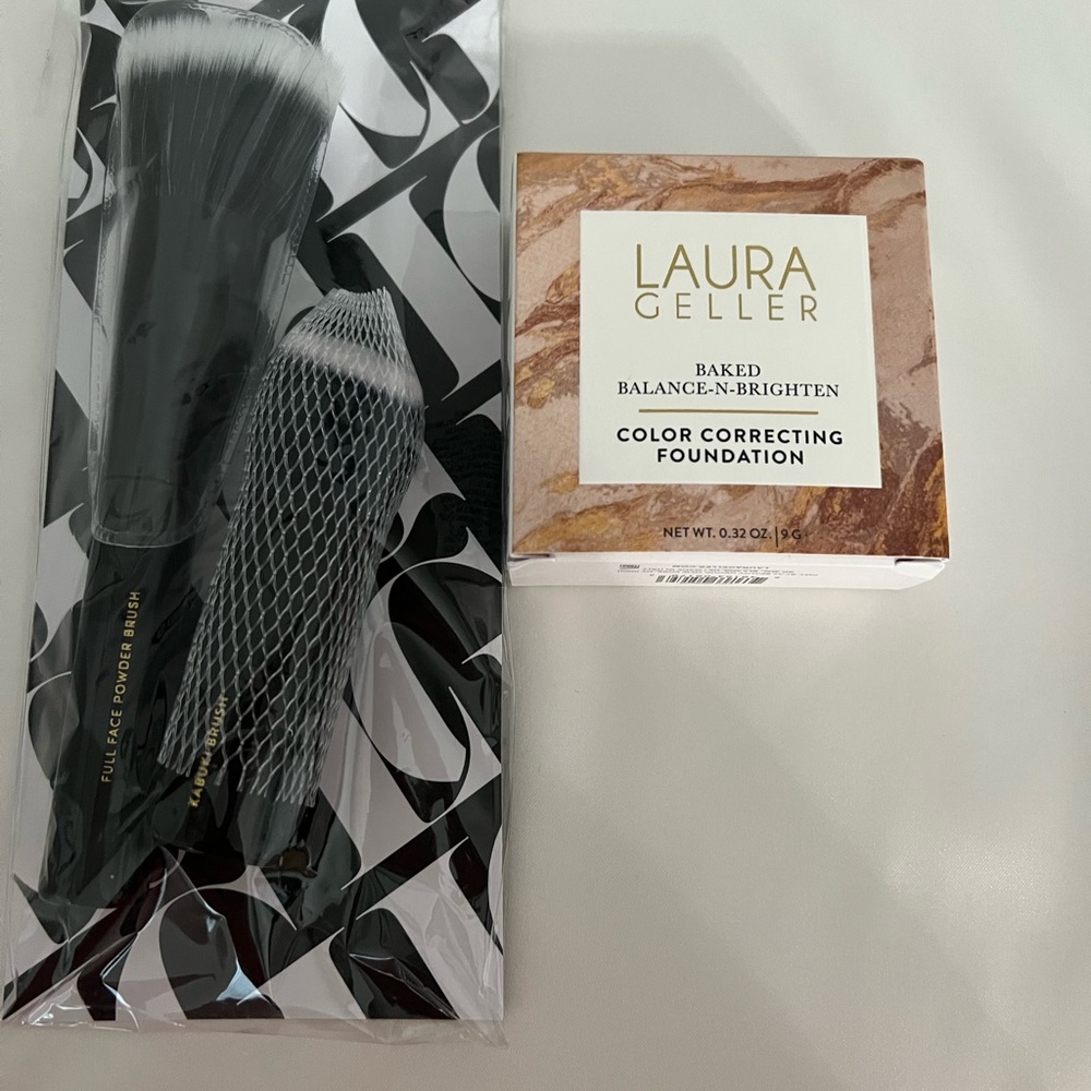 Laura Geller Baked Balance-N-Brighten Color Correcting Foundation new brushes